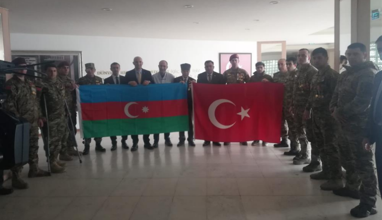 Azerbaycan heyeti gazilerimizi ziyaret etmiştir.